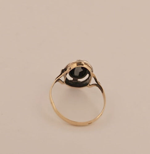 Bague 53 Bague en or jaune et hématite 58 Facettes 2504988