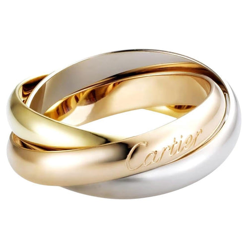 Bague 61 Cartier Trinity - Bague classique en trois ors 58 Facettes 372A26_M