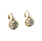 Boucles d'oreilles Dormeuses antiques - Boucles d'oreilles en or 18k et diamants taille rose 58 Facettes A07238