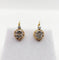 Boucles d'oreilles Dormeuses antiques - Boucles d'oreilles en or 18k et diamants taille rose 58 Facettes A07238