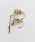 Boucles d'oreilles Dormeuses antiques - Boucles d'oreilles en or 18k et diamants taille rose 58 Facettes A07238