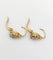 Boucles d'oreilles Dormeuses antiques - Boucles d'oreilles en or 18k et diamants taille rose 58 Facettes A07238