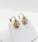 Boucles d'oreilles Dormeuses antiques - Boucles d'oreilles en or 18k et diamants taille rose 58 Facettes A07238