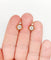 Boucles d'oreilles Dormeuses antiques - Boucles d'oreilles en or 18k et diamants taille rose 58 Facettes A07238