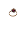 Bague en or jaune et rubis