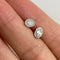 Boucles d'oreilles Boucles d'oreilles ovales en or blanc 18 carats et diamants 58 Facettes GER1400WG