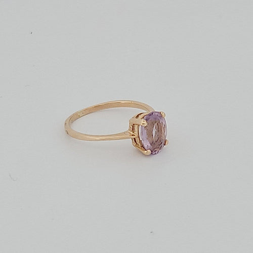 Bague 54 Bague en or jaune et améthyste 58 Facettes 3042178