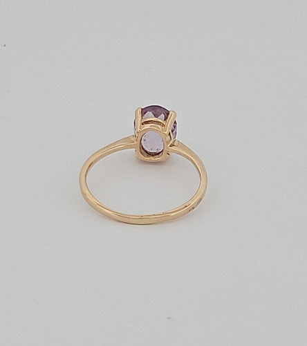 Bague 54 Bague en or jaune et améthyste 58 Facettes 3042178