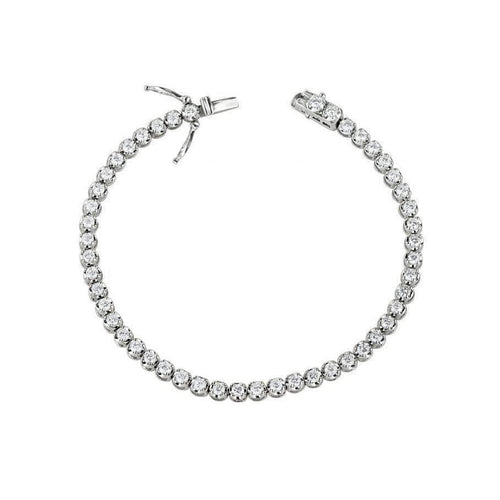 Bracelet Disco - Bracelet tennis en or blanc 18K et diamants 58 Facettes GBT1332WG