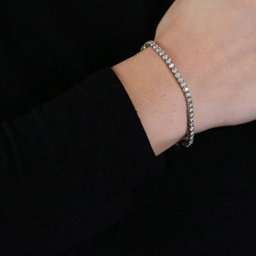 Bracelet Disco - Bracelet tennis en or blanc 18K et diamants 58 Facettes GBT1332WG