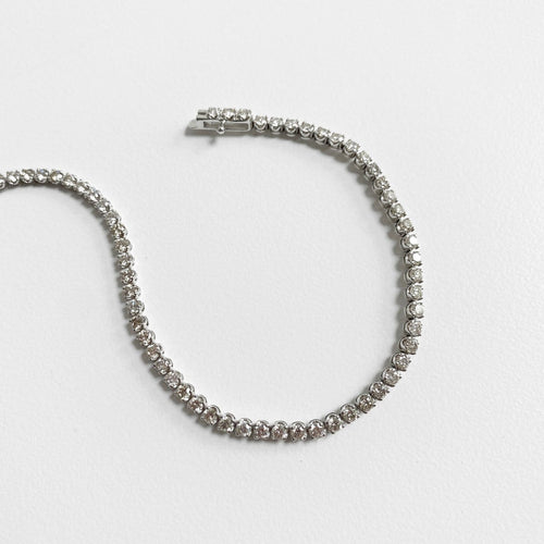Bracelet Disco - Bracelet tennis en or blanc 18K et diamants 58 Facettes GBT1332WG