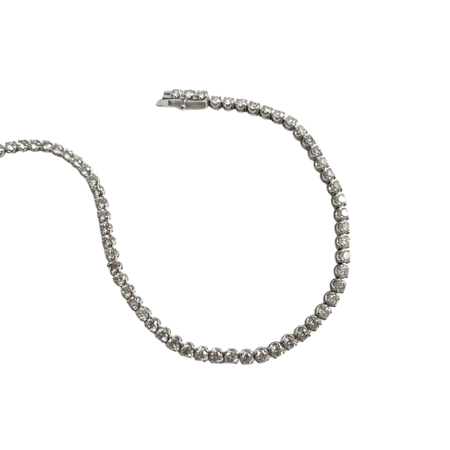 Bracelet Disco - Bracelet tennis en or blanc 18K et diamants 58 Facettes GBT1332WG