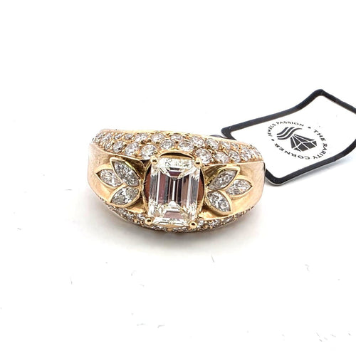 Bague 54 Bague en or jaune 18 ct et diamants 58 Facettes 294/26 S
