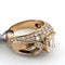 Bague 54 Bague en or jaune 18 ct et diamants 58 Facettes 294/26 S