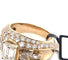 Bague 54 Bague en or jaune 18 ct et diamants 58 Facettes 294/26 S
