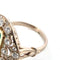 Bague 55 Bague en or jaune 18 ct avec émeraude et diamants 58 Facettes 139/26 C