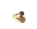 Bague 54 Bague en or jaune 18 ct, diamants et saphirs 58 Facettes 363/26 C 174 26