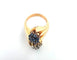 Bague 54 Bague en or jaune 18 ct, diamants et saphirs 58 Facettes 363/26 C 174 26