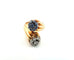 Bague 54 Bague en or jaune 18 ct, diamants et saphirs 58 Facettes 363/26 C 174 26