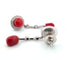 Boucles d'oreilles Boucles d'oreilles en or blanc, corail et diamants 58 Facettes A 328 OC