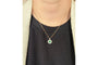 Pendentif Pendentif fleur en or jaune, argent, émeraude et diamants 58 Facettes 12197
