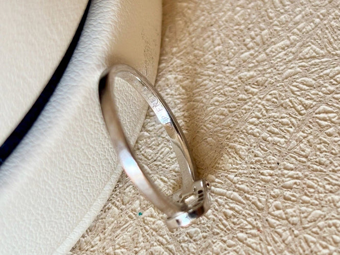 Bague 49 FRED Force 10 - Bague petit modèle en or blanc et diamants 58 Facettes WC-2026-2182