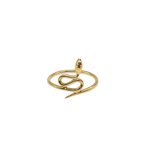 Bague 51 Bague serpent en or jaune 18 carats 58 Facettes #BT
