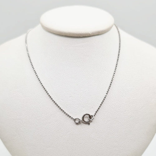 Collier Collier en or blanc 18 carats et diamant 58 Facettes #BT