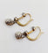 Boucles d'oreilles Dormeuses antiques en or 18k, platine et diamants taille ancienne 58 Facettes A07245