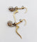 Boucles d'oreilles Dormeuses antiques en or 18k, platine et diamants taille ancienne 58 Facettes A07245