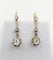 Boucles d'oreilles Dormeuses antiques en or 18k, platine et diamants taille ancienne 58 Facettes A07245