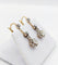 Boucles d'oreilles Dormeuses antiques en or 18k, platine et diamants taille ancienne 58 Facettes A07245