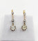 Boucles d'oreilles Dormeuses antiques en or 18k, platine et diamants taille ancienne 58 Facettes A07245