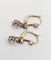 Boucles d'oreilles Dormeuses antiques en or 18k, platine et diamants taille ancienne 58 Facettes A07245