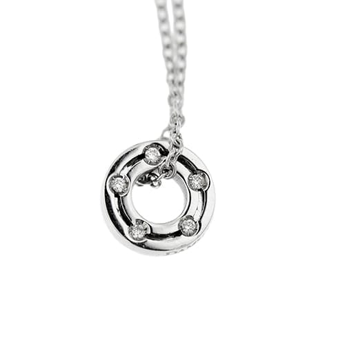 Collier Damiani D.Side - Collier pendentif en or blanc et diamants 58 Facettes 39497