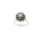 Bague 54 Bague fleur en or blanc et diamants 58 Facettes 39574