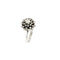 Bague 54 Bague fleur en or blanc et diamants 58 Facettes 39574