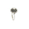 Bague 54 Bague fleur en or blanc et diamants 58 Facettes 39574