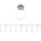 Bague 54 Bague fleur en or blanc et diamants 58 Facettes 39574