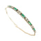 Bracelet Art déco - Bracelet en or blanc avec émeraudes et diamants 58 Facettes 39524