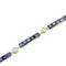 Bracelet Art déco - Bracelet en or jaune et blanc, saphirs et diamants 58 Facettes 39520