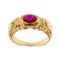 Bague 59 Bague homme en or jaune et rubis synthétique 58 Facettes 41489