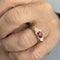 Bague 59 Bague homme en or jaune et rubis synthétique 58 Facettes 41489
