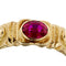 Bague 59 Bague homme en or jaune et rubis synthétique 58 Facettes 41489