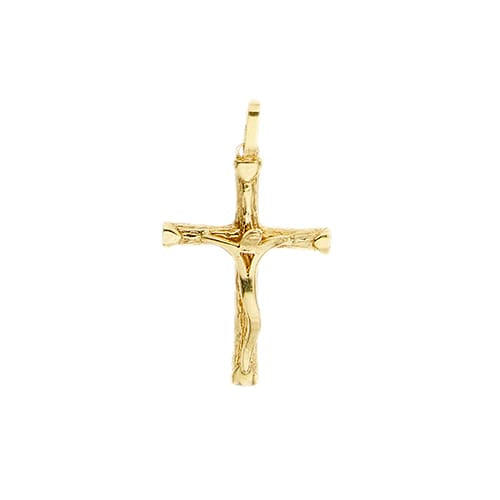 Pendentif Pendentif croix avec Jésus en or jaune 58 Facettes 35213