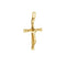 Pendentif Pendentif croix avec Jésus en or jaune 58 Facettes 35213