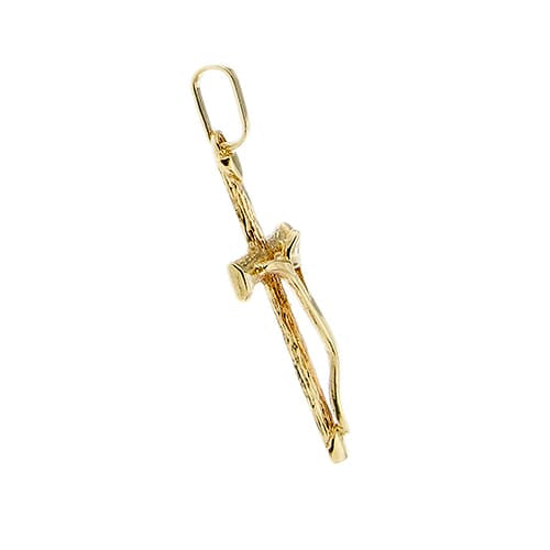 Pendentif Pendentif croix avec Jésus en or jaune 58 Facettes 35213