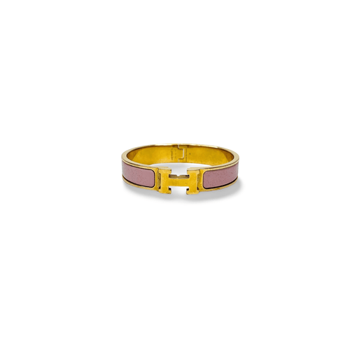 Bracelet Hermès Clic H - Bracelet en or et émail imprimé 58 Facettes bxopxan7os