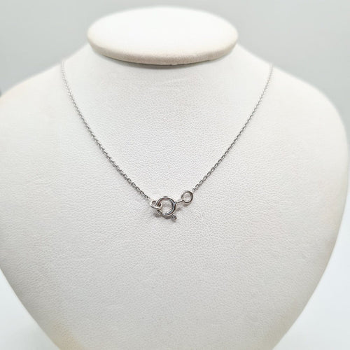 Collier Collier poisson en or blanc 18 carats et diamants 58 Facettes #BT