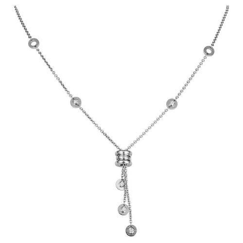 Collier BVLGARI B.Zero1 - Collier en or blanc et diamants 58 Facettes 229